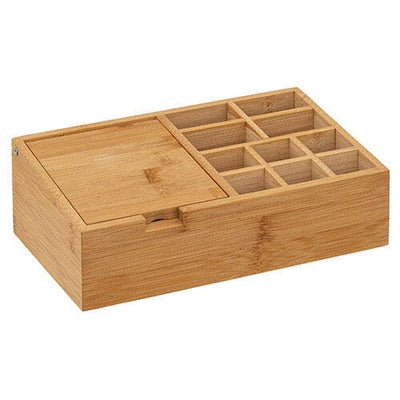 Se Bambus organizer m/ spejl - 24,3 x 14 x 8 cm. ❤ Kæmpe udvalg i 5five ❤ Hurtig levering: 1 - 2 Hverdage samt billig fragt - Varenummer: ISP-10873 og barcode / Ean: '3560231557690 på lager - Udsalg på Badeværelse - Badeværelsestilbehør Spar op til 67% - Over 1112 kendte brands på udsalg