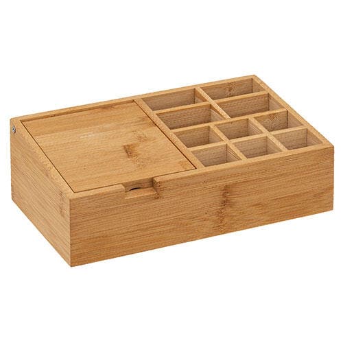 Se Bambus organizer m/ spejl - 24,3 x 14 x 8 cm. ❤ Kæmpe udvalg i 5five ❤ Hurtig levering: 1 - 2 Hverdage samt billig fragt - Varenummer: ISP-10873 og barcode / Ean: &