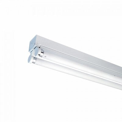 V-Tac T8 LED grundarmatur - Til 2x 60cm LED rør, IP20 indendørs