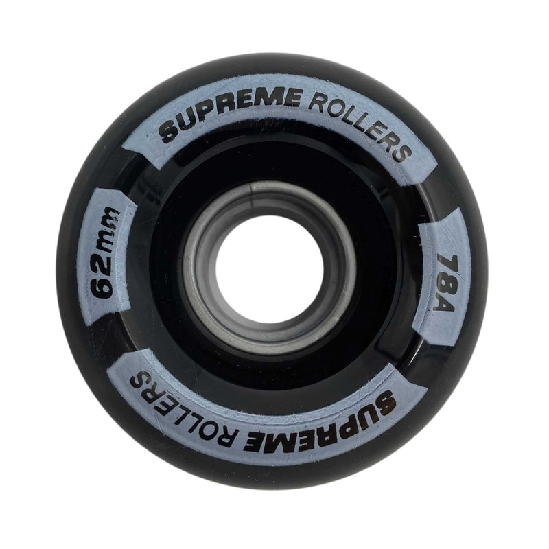 Se Supreme Rollers Side By Side Hjul 62mm/78A Sort 4-Pak 62mm ✔ Kæmpe udvalg i  Supreme Rollers ✔ Hurtig levering: 1 - 2 Hverdage samt billig fragt - Varenummer: JUCO-200888S og barcode / Ean: &