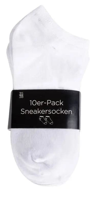 Se Footies - 10 par hvide ankel strømper - Str. 35-38 - Smarte unisex strømper ❤ Kæmpe udvalg i Home-tex ❤ Hurtig levering: 1 - 2 Hverdage samt billig fragt - Varenummer: THX-0203 og barcode / Ean: '5706323230203 på lager - Udsalg på Indretning - Børneværelset - Strømper Spar op til 63% - Over 785 kendte brands på udsalg