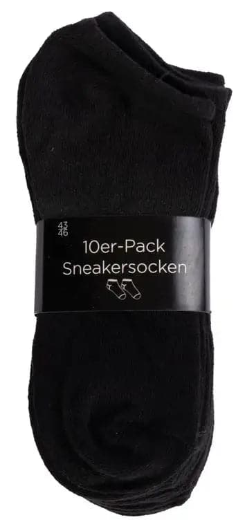 Se Footies - 10 par sorte ankel strømper - Str. 43-46 - Smarte unisex strømper ❤ Kæmpe udvalg i Home-tex ❤ Hurtig levering: 1 - 2 Hverdage samt billig fragt - Varenummer: THX-0258 og barcode / Ean: &