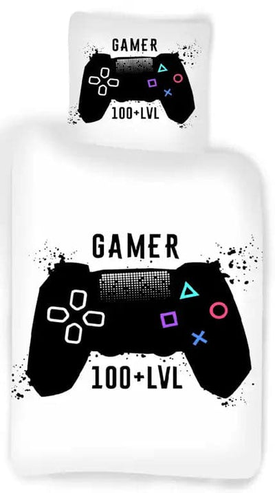 Se Gamer sengetøj - 140x200 cm - Gamer 100 + LVL - 100% bomulds sengesæt ❤ Kæmpe udvalg i Licens ❤ Hurtig levering: 1 - 2 Hverdage samt billig fragt - Varenummer: THX-1568-1 og barcode / Ean: '5714710007185 på lager - Udsalg på Sengetøj - Børne sengetøj - Børne sengetøj 140x200 cm Spar op til 56% - Over 1334 design mærker på udsalg