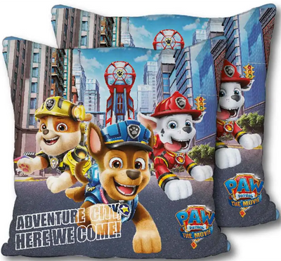 Se Paw Patrol - Pyntepude til børn - 40x40 cm - Marshall, Rubble og Chase ❤ Kæmpe udvalg i Licens ❤ Hurtig levering: 1 - 2 Hverdage samt billig fragt - Varenummer: THX-1625 og barcode / Ean: '5710756055715 på lager - Udsalg på Indretning - Tekstiler - Pyntepuder Spar op til 61% - Over 1334 design mærker på udsalg