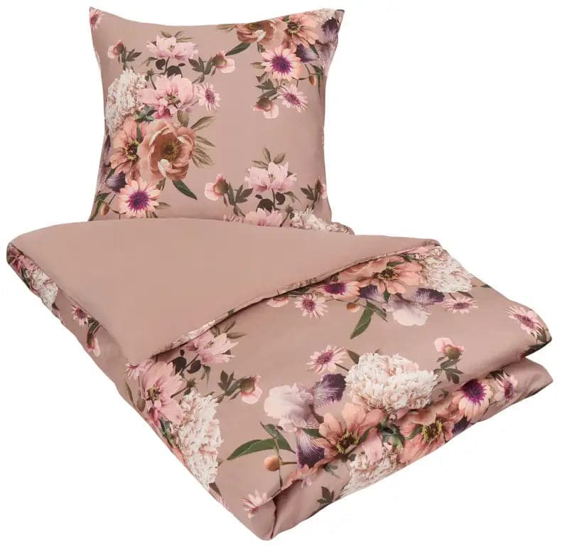 Se Sengetøj dobbeltdyne - 200x220 cm - Lavender Flower - 2 i 1 design - 100% Bomuldssatin - Excellent By Borg ❤ Kæmpe udvalg i By Borg ❤ Hurtig levering: 1 - 2 Hverdage samt billig fragt - Varenummer: THX-336-5 og barcode / Ean: &