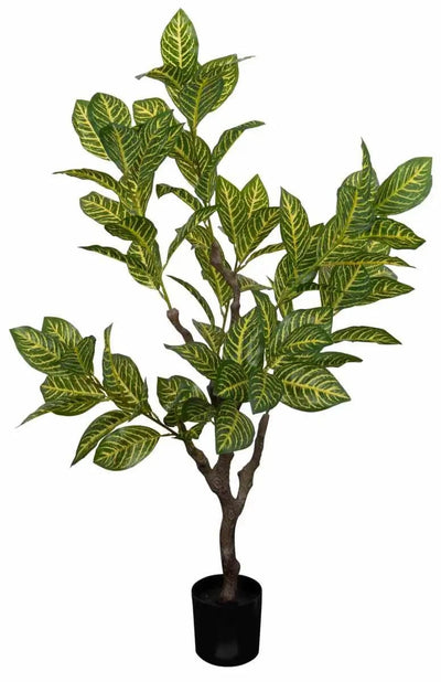 Se Kunstig Grøn Croton Plante - Højde 115 cm - 1 stammet med grønne blade - Kunstig gulvplante ❤ Kæmpe udvalg i Home-tex ❤ Hurtig levering: 1 - 2 Hverdage samt billig fragt - Varenummer: THX-YD042 og barcode / Ean: '5714803713108 på lager - Udsalg på Indretning - Dekorationer - Kunstige planter Spar op til 64% - Over 785 kendte brands på udsalg