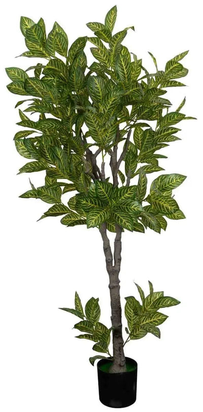 Se Kunstig Grønt Croton træ - Højde 180 cm - Store og dekorative blade - Kunstig gulvplante ❤ Kæmpe udvalg i Home-tex ❤ Hurtig levering: 1 - 2 Hverdage samt billig fragt - Varenummer: THX-YD044 og barcode / Ean: '5714803713085 på lager - Udsalg på Indretning - Dekorationer - Kunstige planter Spar op til 63% - Over 785 kendte brands på udsalg