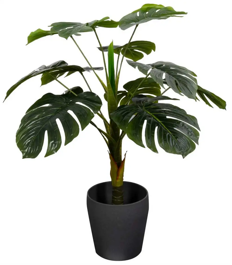 Se Kunstig Monstera Plante - Højde 90 cm - 1 stammet med grønne blade - Kunstig gulvplante ❤ Kæmpe udvalg i Home-tex ❤ Hurtig levering: 1 - 2 Hverdage samt billig fragt - Varenummer: THX-YD013 og barcode / Ean: &