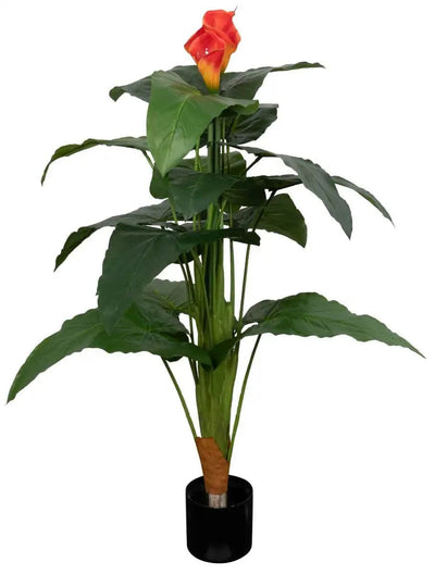 Se Kunstig Calla Plante - Højde 115 cm - Orange flotte blomster - Kunstig gulvplante ❤ Kæmpe udvalg i Home-tex ❤ Hurtig levering: 1 - 2 Hverdage samt billig fragt - Varenummer: THX-PT123 og barcode / Ean: '5714589015809 på lager - Udsalg på Indretning - Dekorationer - Kunstige planter Spar op til 65% - Over 1124 kendte brands på udsalg