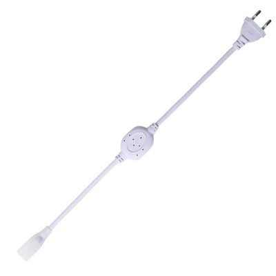 Stik til 8x16 CLIP-ON Neon Flex LED - Inkl. endeprop, IP67, 230V