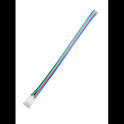 LED strip samler til løse ledninger - 10mm, RGB+W COB, IP20, 5V-24V