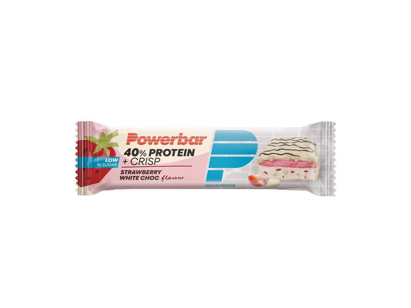 Se Powerbar 40% Protein+ - Jordbær Hvid Chokolade - 40g ✔ Kæmpe udvalg i  Powerbar ✔ Hurtig levering: 1 - 2 Hverdage samt billig fragt - Varenummer: CKP-4029679680173 og barcode / Ean: &