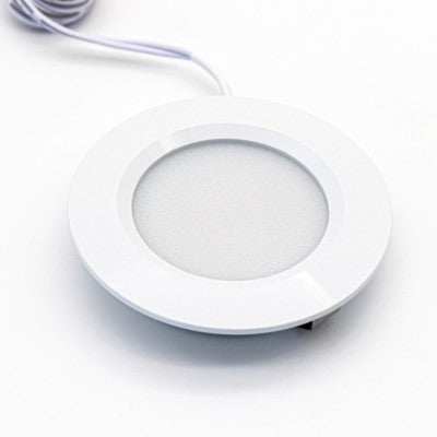 LEDlife Reco68 møbelspot indbygning RA92 - Hul: Ø5,6 cm, Mål: Ø6,8 cm, Mat hvid, 2,7W, 12V DC - Dæmpbar : Dæmpbar, Kulør : Varm