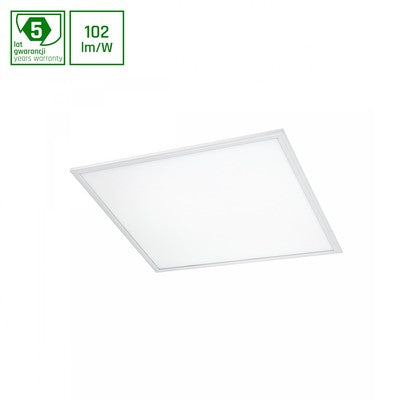 Algine LED 230V 45W - 100lm/W, IP20, 600x600mm, kold hvid, loft panel - Dæmpbar : Ikke dæmpbar, Kulør : Kold