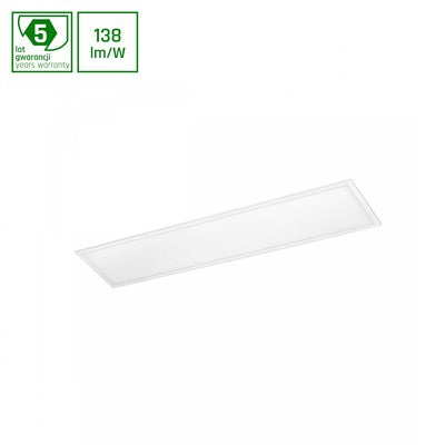 ALGINE PANEL bagbelyst 40W - Neutral hvid, 230V, 120Â°, IP20, 300x1200x26, hvid - Dæmpbar : Ikke dæmpbar, Kulør : Neutral