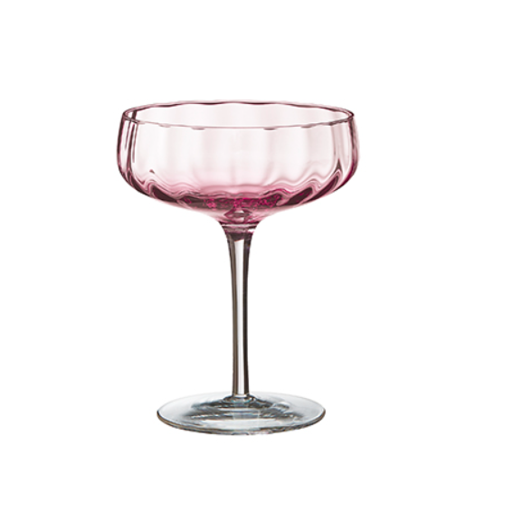 Aida SØHOLM Sonja Champagne/cocktail glas Raspberry red 4 stk 30 cl