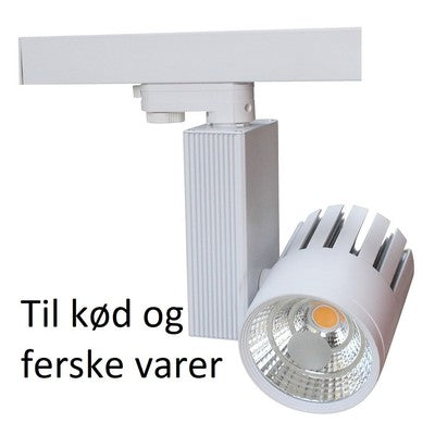 LEDlife skinnespot 30W til kød - 2700lm, 3-faset - Farve på hus : Grå, Kulør : Kød, Spredning : 60Â°