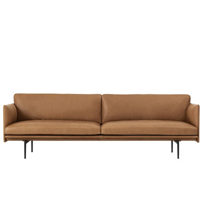 Se Muuto Outline sofa 3-pers. læder Cognac, sorte ben ✔ Kæmpe udvalg i Muuto ✔ Hurtig levering: 1 - 2 Hverdage samt billig fragt - Varenummer: NDN-28162-01 og barcode / Ean: '5713222214951 på lager - Udsalg på Furniture - Sofas Spar op til 52% - Over 1112 kendte brands på udsalg