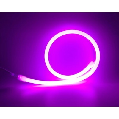 Lilla / pink D16 Neon Flex LED - 8W pr. meter, IP67, 230V