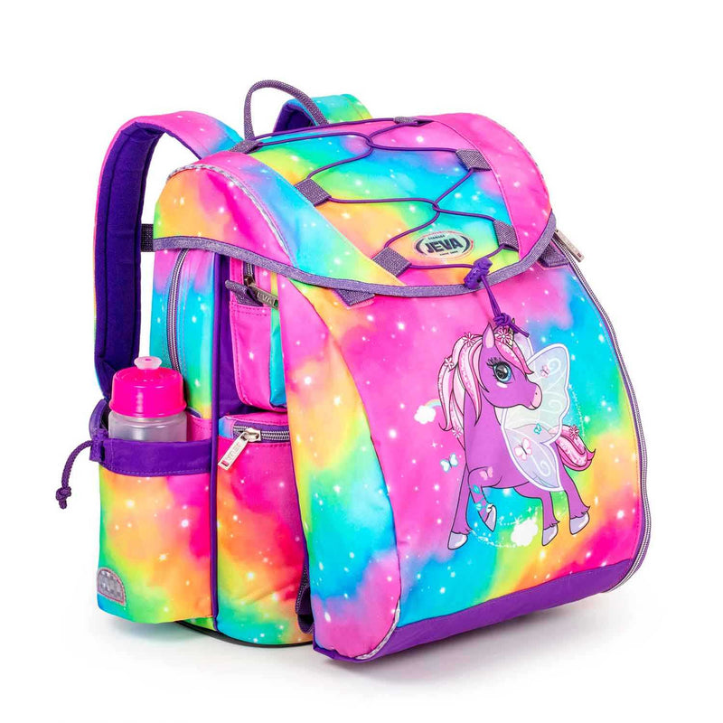 Se Jeva Intermediate Skoletaske Rainbow Alicorn One size ✔ Kæmpe udvalg i  Jeva ✔ Hurtig levering: 1 - 2 Hverdage samt billig fragt - Varenummer: JUCO-308-18 og barcode / Ean: &