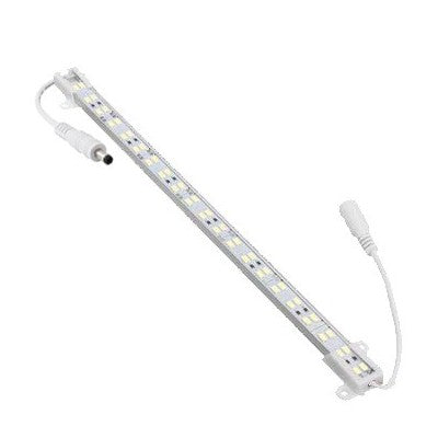 1 meter vandtæt aluprofil - 24V, 15W LED, IP65, med stik - Kulør : Varm