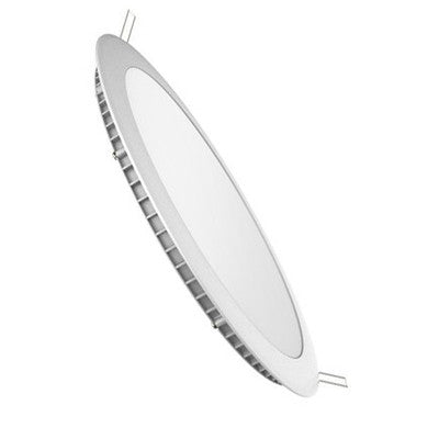 V-Tac 18W LED indbygningspanel - Hul: Ø21 cm, Mål: Ø22,5 cm, 230V - Dæmpbar : Ved tilkøb, Kulør : Varm