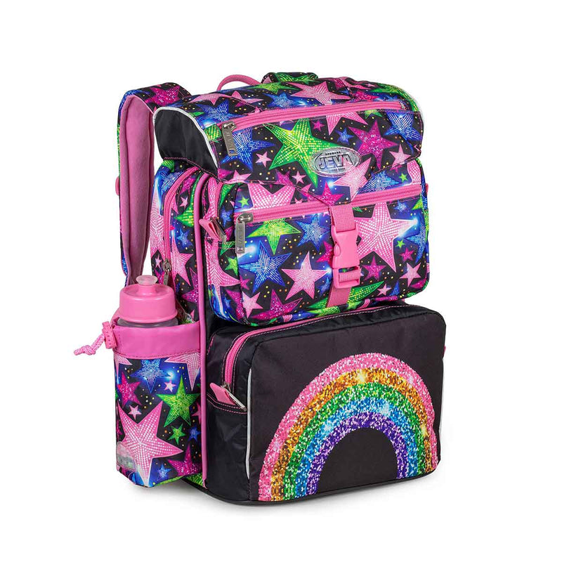 Se Jeva Beginners Skoletaske 16L Rainbow Glitter 16L ✔ Kæmpe udvalg i  Jeva ✔ Hurtig levering: 1 - 2 Hverdage samt billig fragt - Varenummer: JUCO-313-62 og barcode / Ean: &