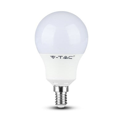 V-Tac 9W LED pære - Samsung LED chip, A58, E14 - Dæmpbar : Ikke dæmpbar, Kulør : Varm