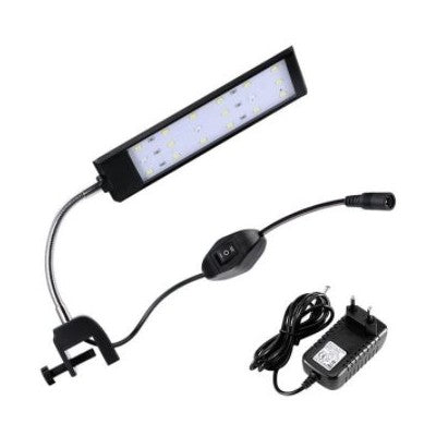 20 cm akvarie lampe - 7W LED, hvid/blå