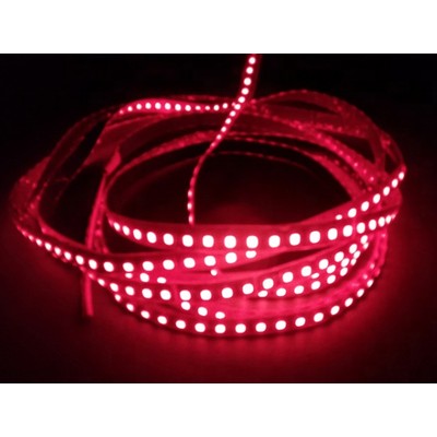 Rød 670 nm 4,8W/m 24V LED strip - 5m, IP20, 60 LED pr. meter