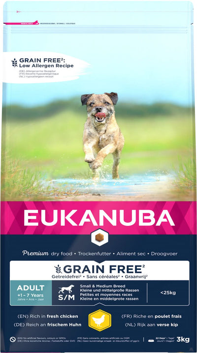 Se EUKANUBA - Adult Small/Medium - Grainfree - kylling ❤ Kæmpe udvalg i Eukanuba ❤ Hurtig levering: 1 - 2 Hverdage samt billig fragt - Varenummer: BGH-49064096694602 og barcode / Ean: '8710255187952 på lager - Udsalg på Alle produkter (Lagerbeholdning er større end 1) Spar op til 66% - Over 1312 kendte brands på udsalg