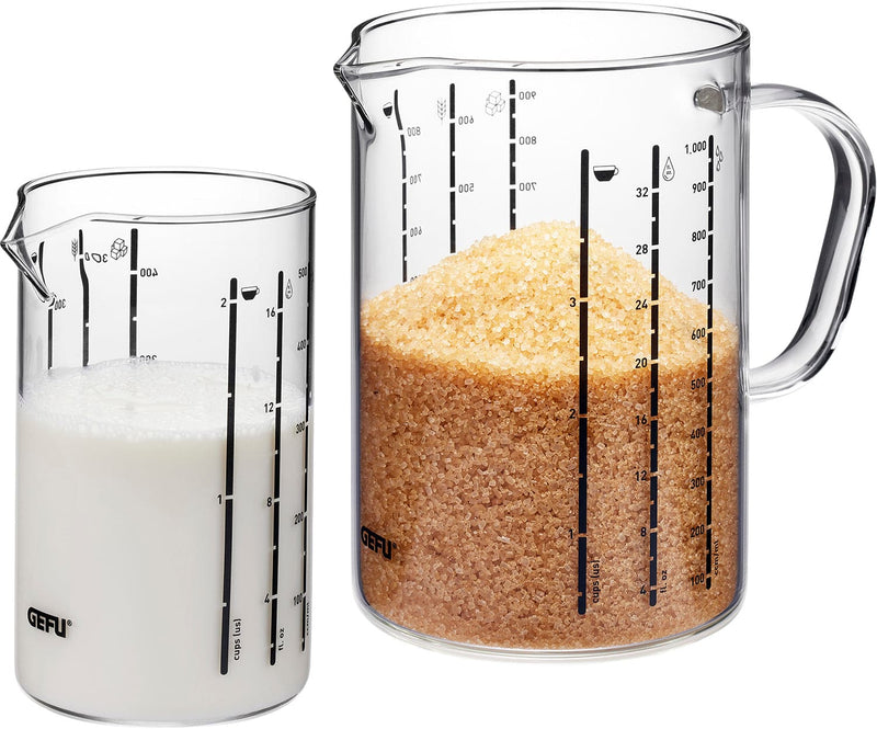 Se Gefu Measuring cup set Meti, 2 Part Str 15x16x11,5cm9,5x15x8cm - Målebægere Glas ❤ Stort online udvalg i Gefu ❤ Meget billig fragt og hurtig levering: 1 - 2 hverdage - Varenummer: MGS-S00641047 og barcode / Ean: 4006664895446 på lager - Udsalg på Bolig - Køkkenudstyr - Bageartikler - Målebægere Spar op til 55% - Over 1334 design brands på udsalg