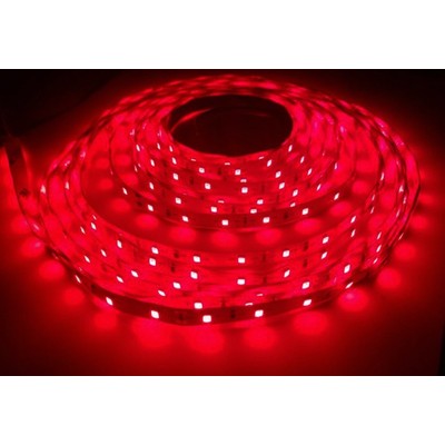 Nær infrarød 730nm 4,8W/m 24V LED strip - 5m, IP20, 60 LED pr. meter