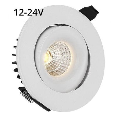 LEDlife 9W indbygningsspot - Hul: Ø9,5 cm, Mål: Ø11,5 cm, RA90, hvid kant, 12V-24V - Dæmpbar : Ikke dæmpbar, Kulør : Varm