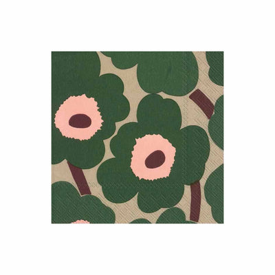 Se Marimekko Unikko servietter 33x33 cm 20-pak Grøn/Lyserød ✔ Kæmpe udvalg i Marimekko ✔ Hurtig levering: 1 - 2 Hverdage samt billig fragt - Varenummer: KTT-43230-06 og barcode / Ean: '686423657498 på lager - Udsalg på Servering - Serveringstilbehør - Servietter Spar op til 57% - Over 1150 kendte brands på udsalg