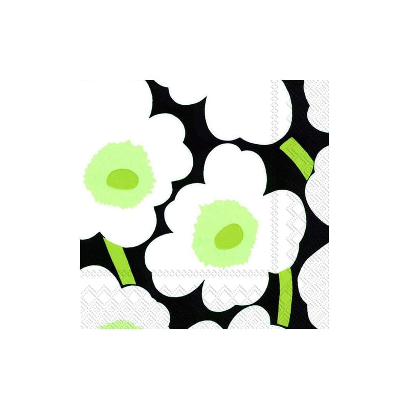 Se Marimekko Unikko servietter 33x33 cm 20-pak Hvid/Sort ✔ Kæmpe udvalg i Marimekko ✔ Hurtig levering: 1 - 2 Hverdage samt billig fragt - Varenummer: KTT-43230-14 og barcode / Ean: &