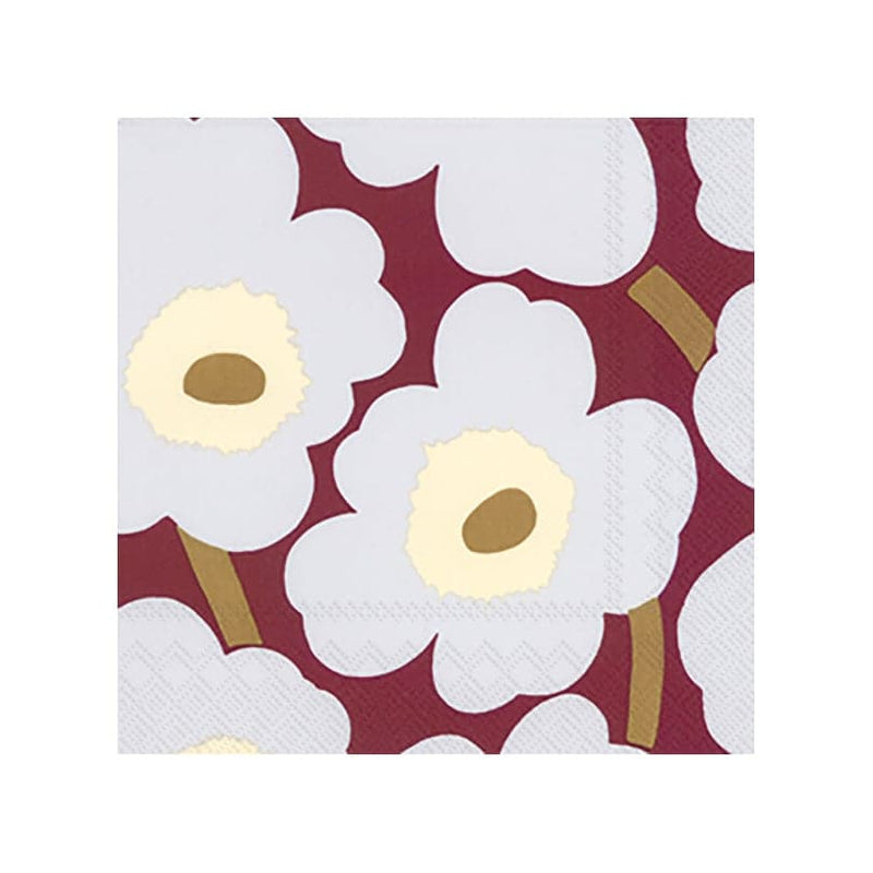 Se Marimekko Unikko servietter 33x33 cm 20-pak Bordeaux ✔ Kæmpe udvalg i Marimekko ✔ Hurtig levering: 1 - 2 Hverdage samt billig fragt - Varenummer: KTT-43230-16 og barcode / Ean: &