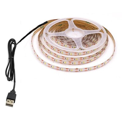 1 m. USB LED strip til TV og PC - 60 LED pr. meter - Kulør : Kold