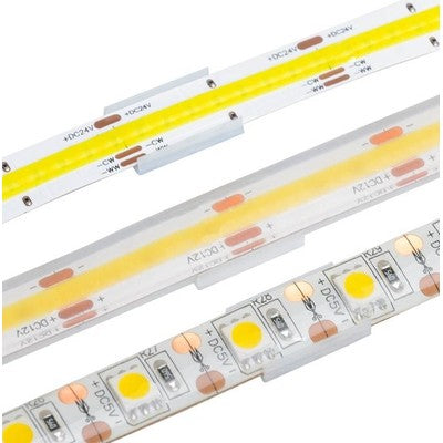 20 stk. skjulte monteringsklips til LED strip - 10mm, passer til IP20 strips