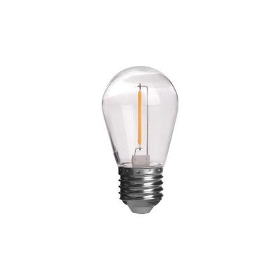 Outlet: E27 - 1W LED pære, 60lm, 360 grader, ST14 - 10 stk.