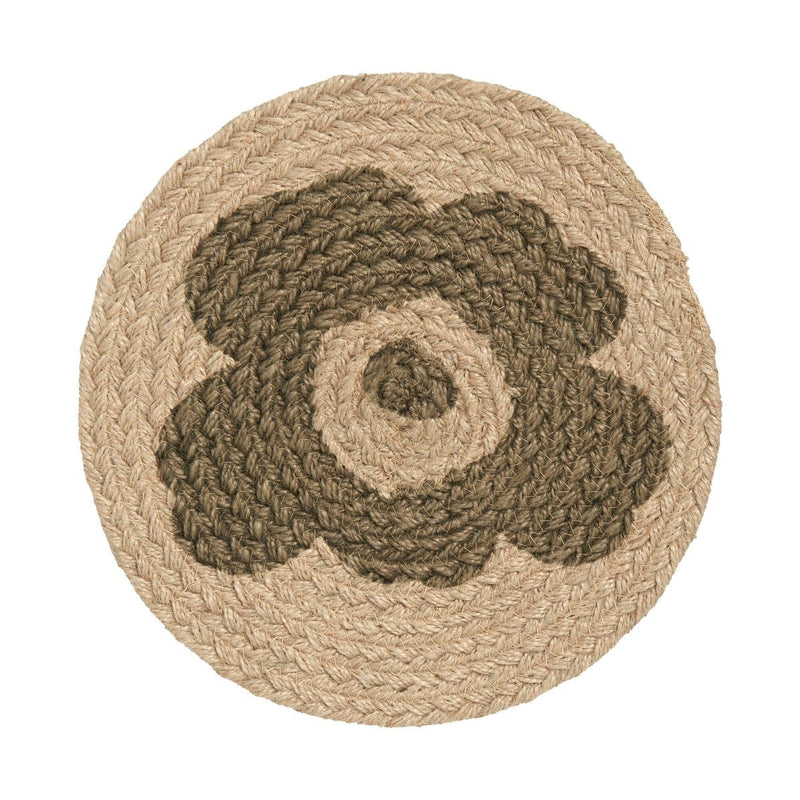 Se Marimekko Unikko grydelap jute Ø25 cm Beige/Grøn ✔ Kæmpe udvalg i Marimekko ✔ Hurtig levering: 1 - 2 Hverdage samt billig fragt - Varenummer: KTT-500498-01 og barcode / Ean: &