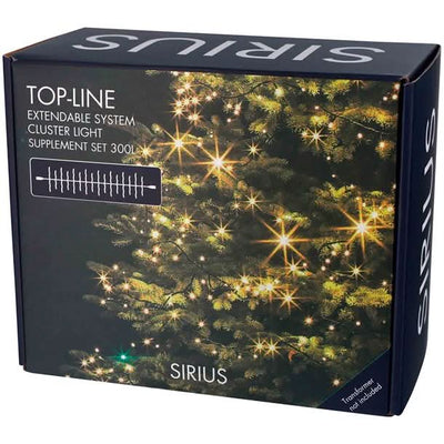 Se Sirius Top-Line Cluster lyskæde suppleringssæt 300 LED-lys 4,5 meter - Lyskæder > LED Lyskæder - SIRIUS - Spotshop ✔ Kæmpe udvalg i  SIRIUS ✔ Hurtig levering: 1 - 2 Hverdage samt billig fragt - Varenummer: SPSH-SIR50220 og barcode / Ean: '5707310502204 på lager - Udsalg på Lyskæder > LED Lyskæder Spar op til 51% - Over 1312 kendte brands på udsalg