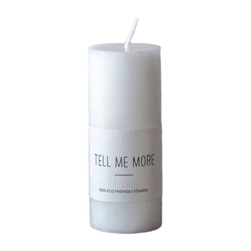 Se Tell Me More Tell Me More stearinlys S 10 cm Hvid ✔ Kæmpe udvalg i Tell Me More ✔ Hurtig levering: 1 - 2 Hverdage samt billig fragt - Varenummer: KTT-502310-01 og barcode / Ean: &