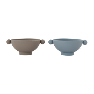 Se OYOY Tiny Inka skål Ø11 cm 2-pak Dusty blue/Clay ❤ Kæmpe udvalg i OYOY ❤ Hurtig levering: 1 - 2 Hverdage samt billig fragt - Varenummer: NDN-506672-01 og barcode / Ean: '5712195031404 på lager - Udsalg på Home & Garden - Kitchen & Dining - Tableware - Dinnerware - Bowls Spar op til 51% - Over 1354 design mærker på udsalg
