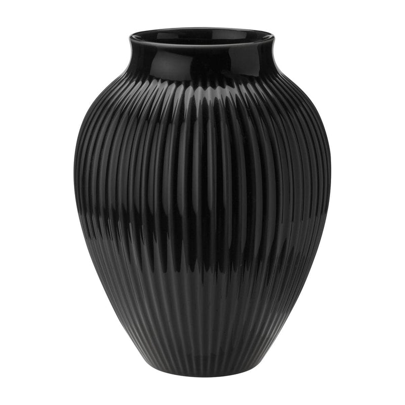 Se Knabstrup Keramik Knabstrup vase riflet 27 cm Sort ❤ Kæmpe udvalg i Knabstrup Keramik ❤ Hurtig levering: 1 - 2 Hverdage samt billig fragt - Varenummer: NDN-506883-01 og barcode / Ean: &