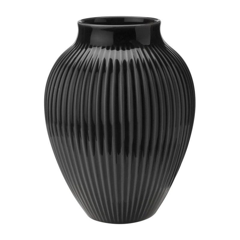 Se Knabstrup Keramik Knabstrup vase riflet 20 cm Sort ❤ Kæmpe udvalg i Knabstrup Keramik ❤ Hurtig levering: 1 - 2 Hverdage samt billig fragt - Varenummer: NDN-506890-01 og barcode / Ean: &