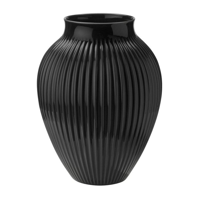 Se Knabstrup Keramik Knabstrup vase rillet 35 cm Sort ❤ Kæmpe udvalg i Knabstrup Keramik ❤ Hurtig levering: 1 - 2 Hverdage samt billig fragt - Varenummer: NDN-506892-01 og barcode / Ean: &