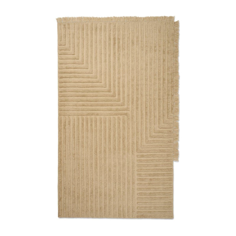 Se ferm LIVING Crease uldtæppe 160x250 cm Light Sand ❤ Kæmpe udvalg i ferm LIVING ❤ Hurtig levering: 1 - 2 Hverdage samt billig fragt - Varenummer: NDN-507270-01 og barcode / Ean: &