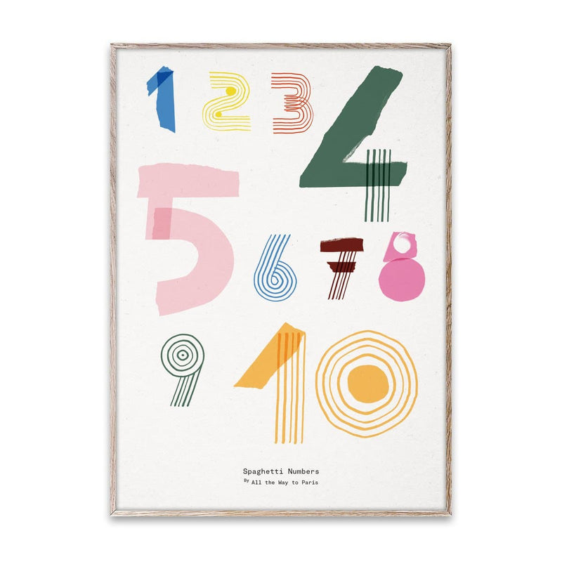 Se Paper Collective Spaghetti Numbers plakat 50x70 cm ❤ Kæmpe udvalg i Paper Collective ❤ Hurtig levering: 1 - 2 Hverdage samt billig fragt - Varenummer: NDN-509215-01 og barcode / Ean: &