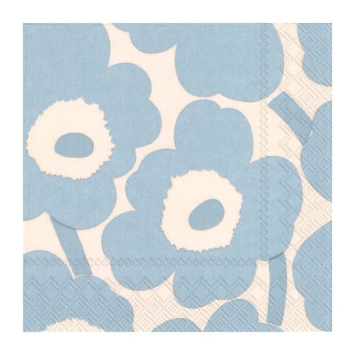 Se Marimekko Unikko servietter 33x33 cm 20-pak Cream light blue ✔ Kæmpe udvalg i Marimekko ✔ Hurtig levering: 1 - 2 Hverdage samt billig fragt - Varenummer: KTT-511258-01 og barcode / Ean: '686423708312 på lager - Udsalg på Servering - Serveringstilbehør - Servietter Spar op til 66% - Over 785 kendte brands på udsalg